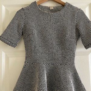 H&M Short Sleeve Top with Ruffle - Size 4